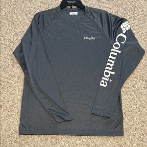Columbia Men's Med Dark Gray Long Sleeve Shirt Activewear, Outdoors, NWOT